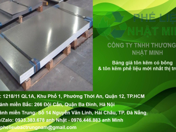Bảng giá tôn kẽm có bông mới cập nhật ngay hôm nay